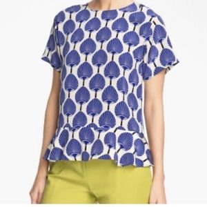 Florence Broadhurst for Kate Spade Silk Fan Blouse